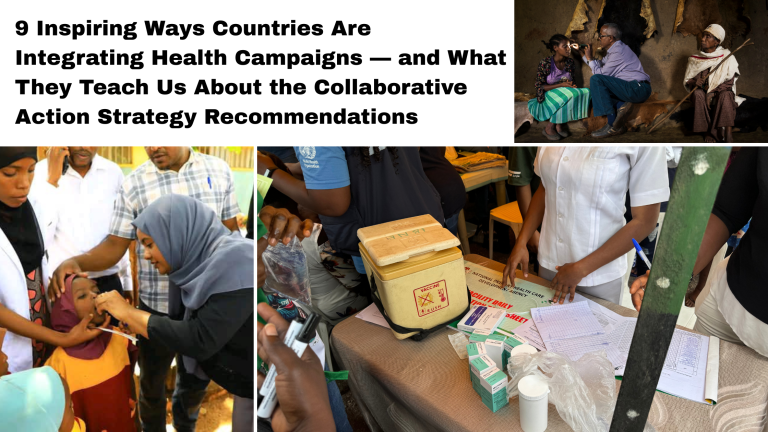 children receiving vaccinations.